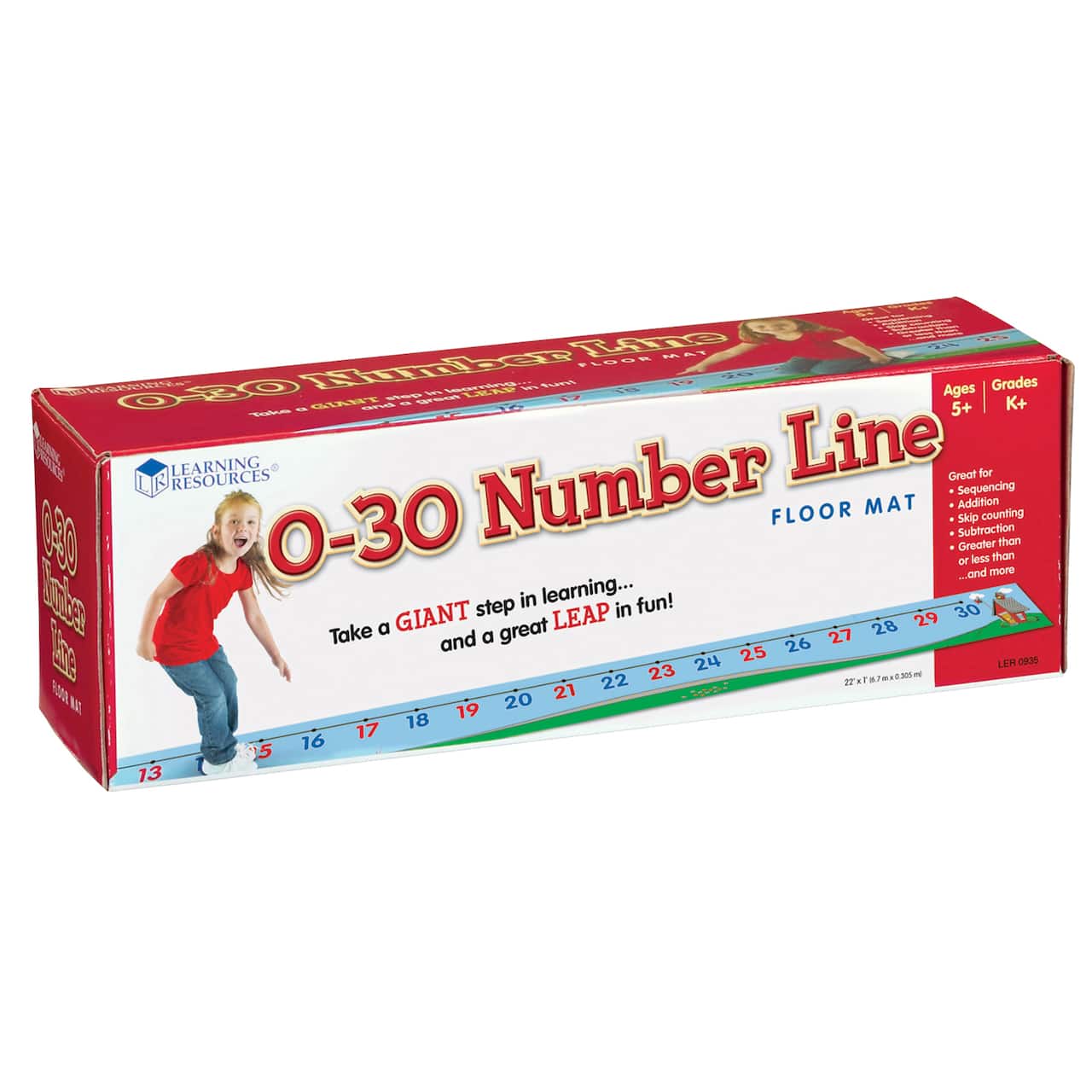 Learning Resources&#xAE; 0-30 Number Line Floor Mat